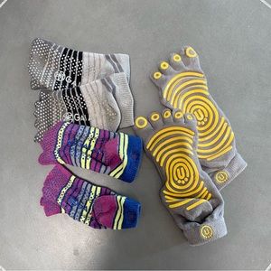 Gaiam grippy sock SET OF THREE for yoga Pilates and Barre